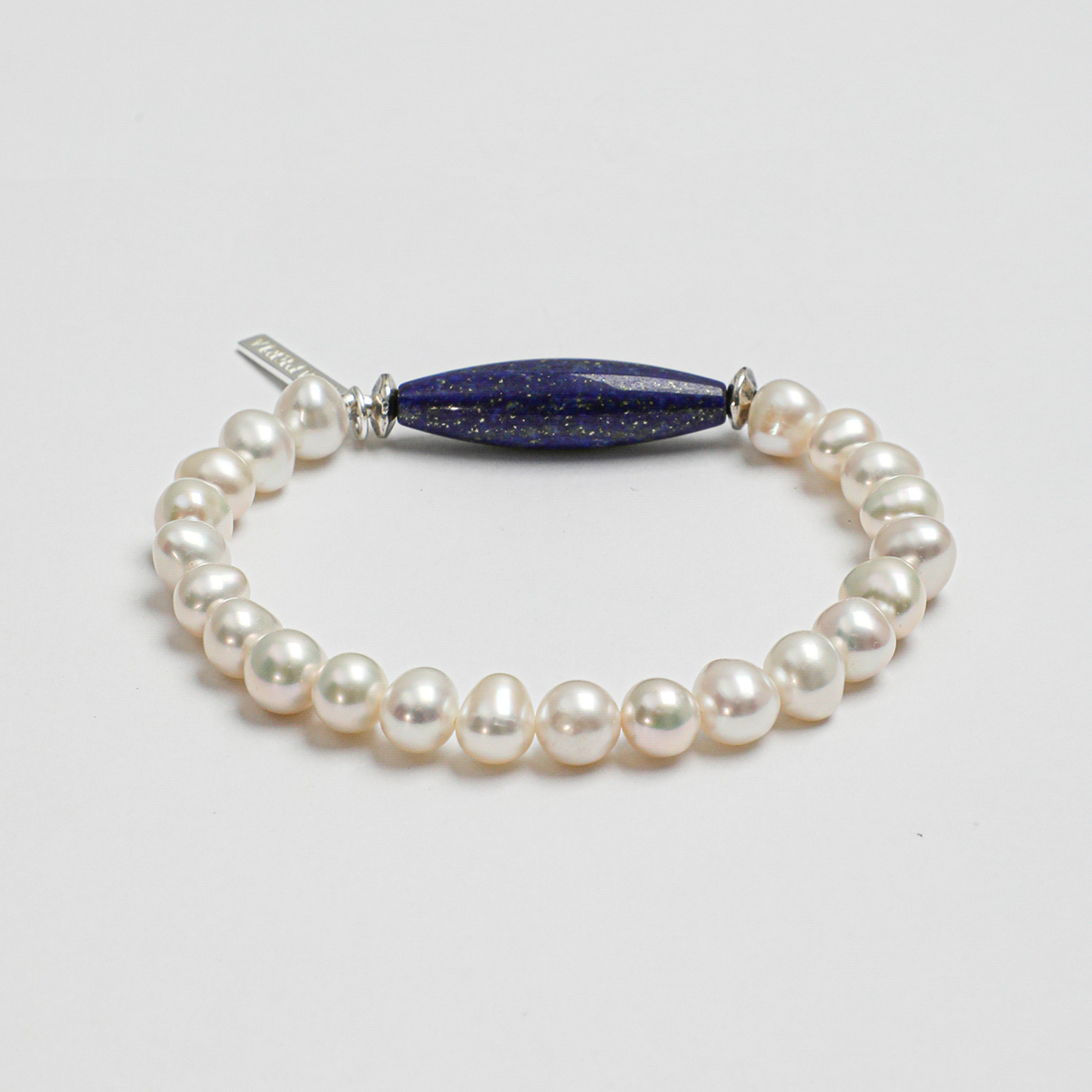Lapis Lazuli and Freshwater Cultured Pearl Bracelet
