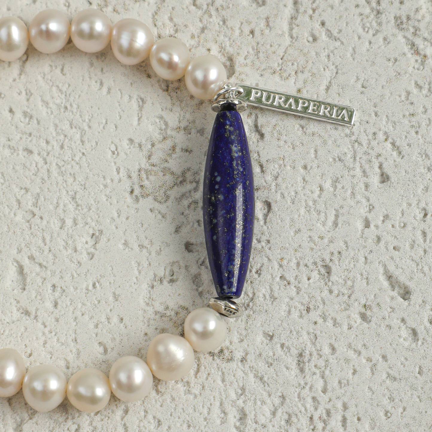 Lapis Lazuli and Freshwater Cultured Pearl Bracelet