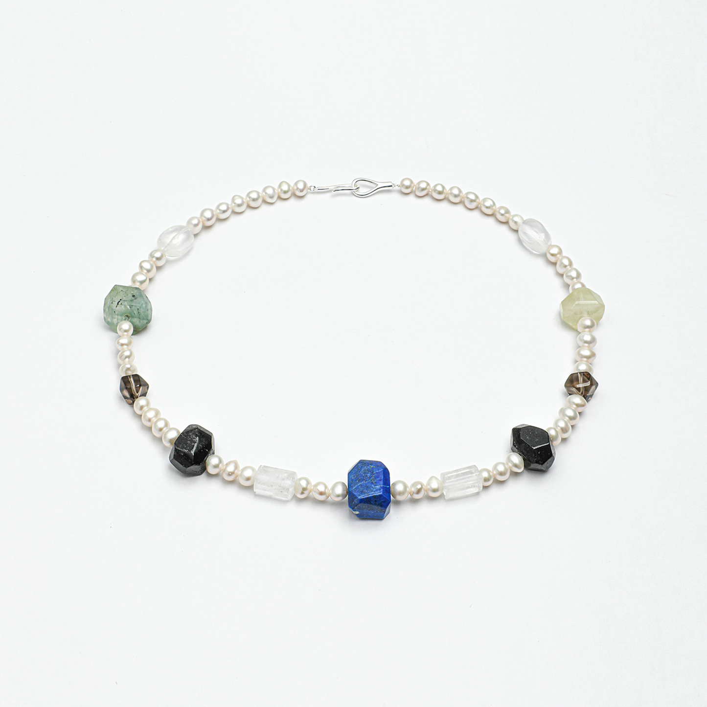 Original Design Multi-Gemstone Freshwater Pearl Necklace