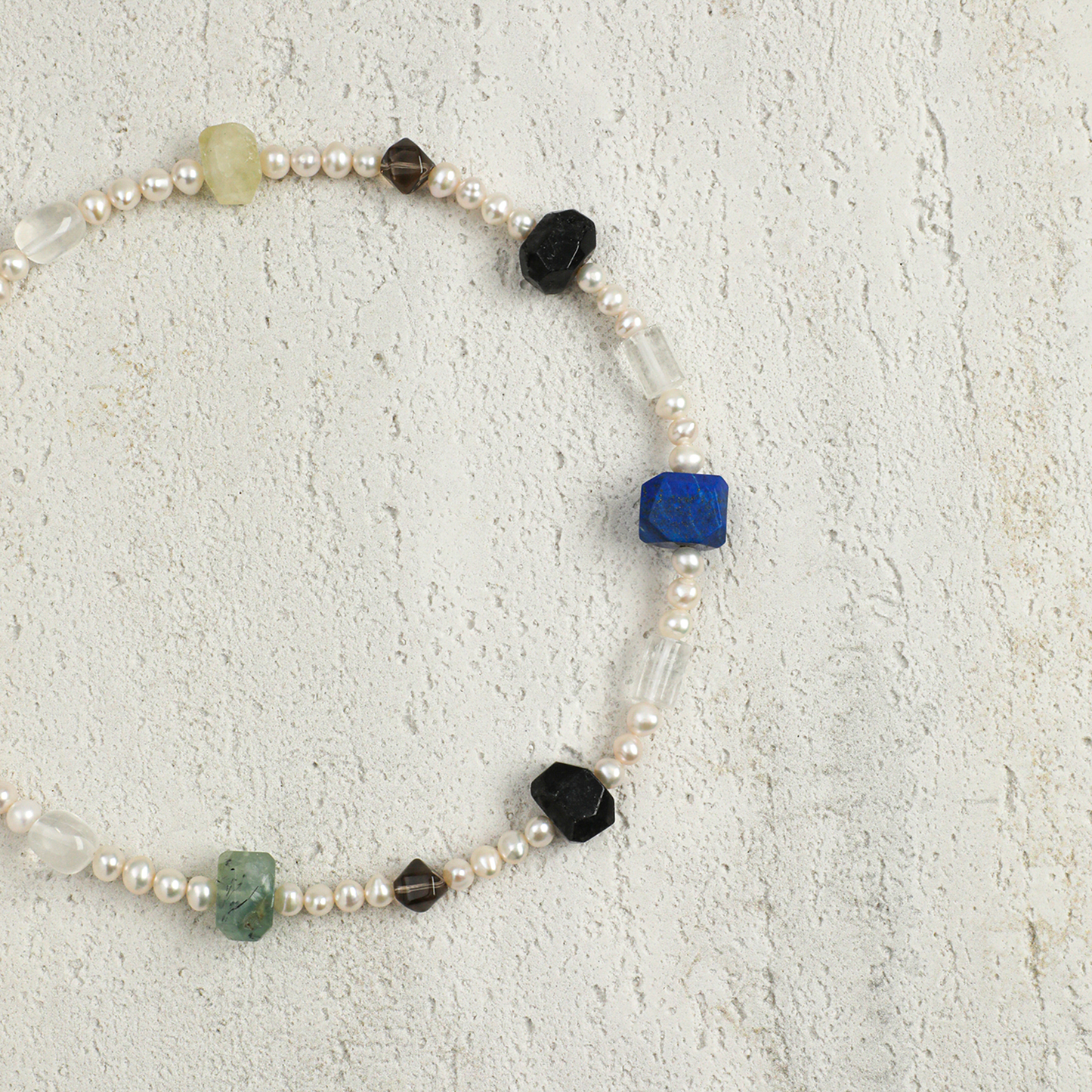 Original Design Multi-Gemstone Freshwater Pearl Necklace