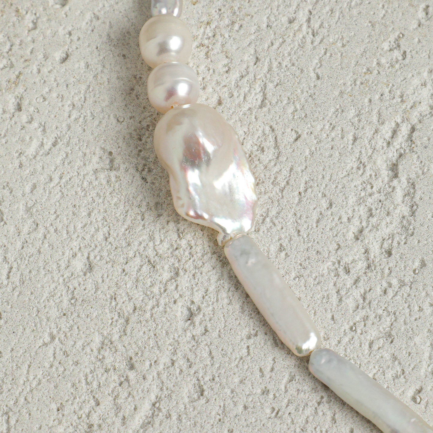 Baroque Pearl & Lapis Lazuli Sterling Silver Necklace
