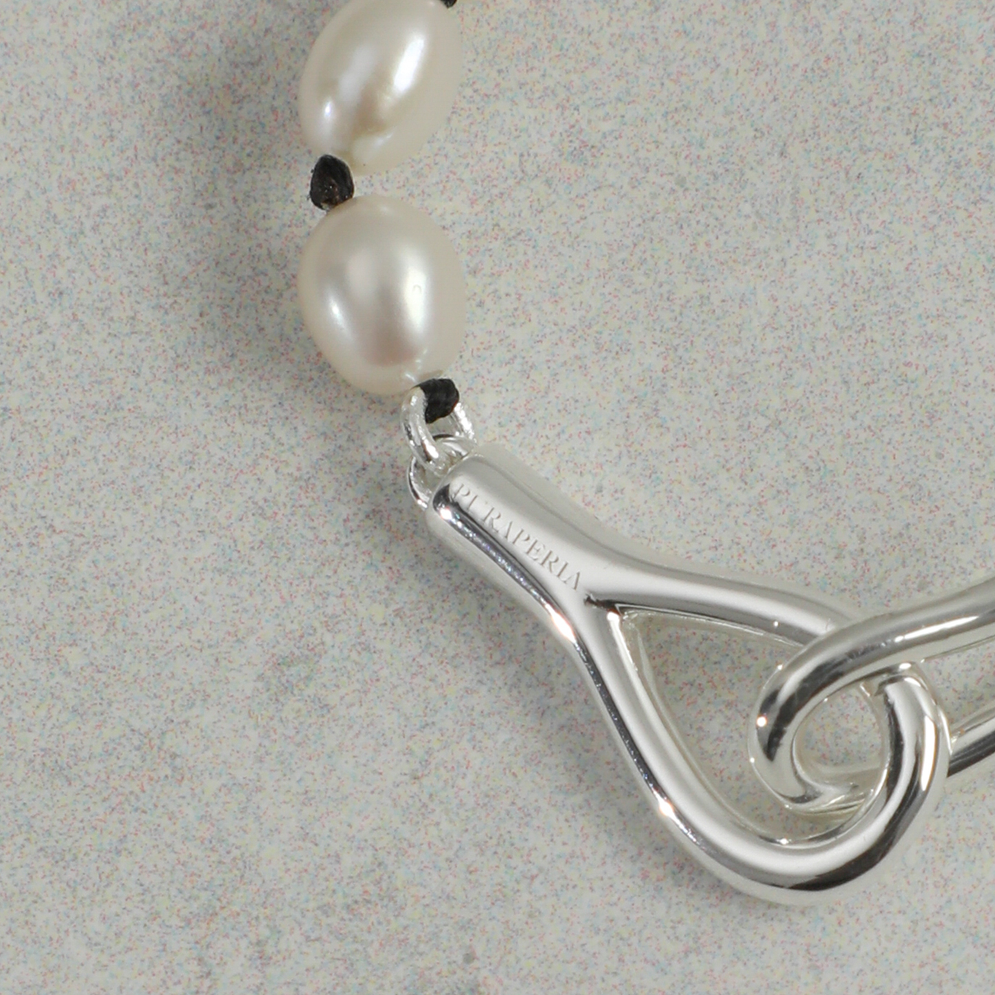 Handwoven Rice Pearl Sterling Silver Necklace