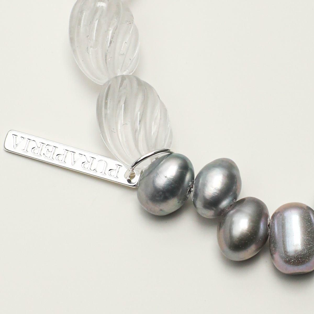 Long silver-plated 316L stainless steel engraving tag detail